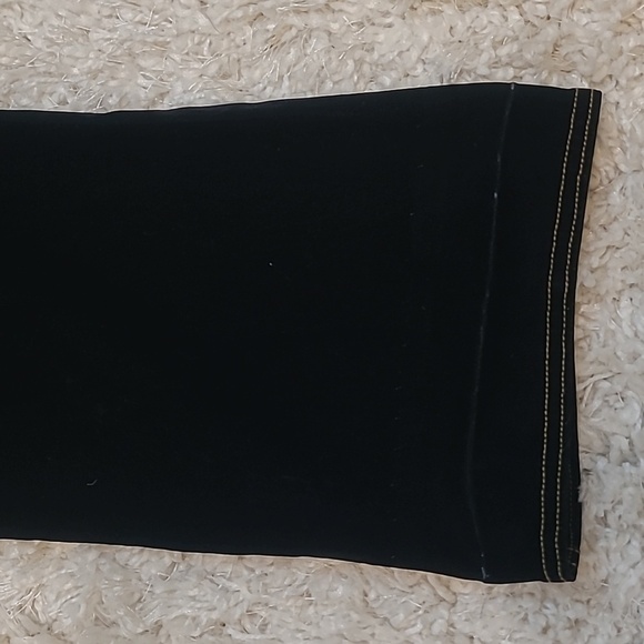 🖤 VTG Tommy Hilfiger Black Velvet Flare Jeans Y2K Bootcut Sz 7 - Picture 13 of 17